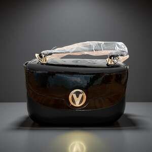 Valentino Orlandi Patent Vegan Leather, Top Handle & Crossbody bag NWT MSRP $210